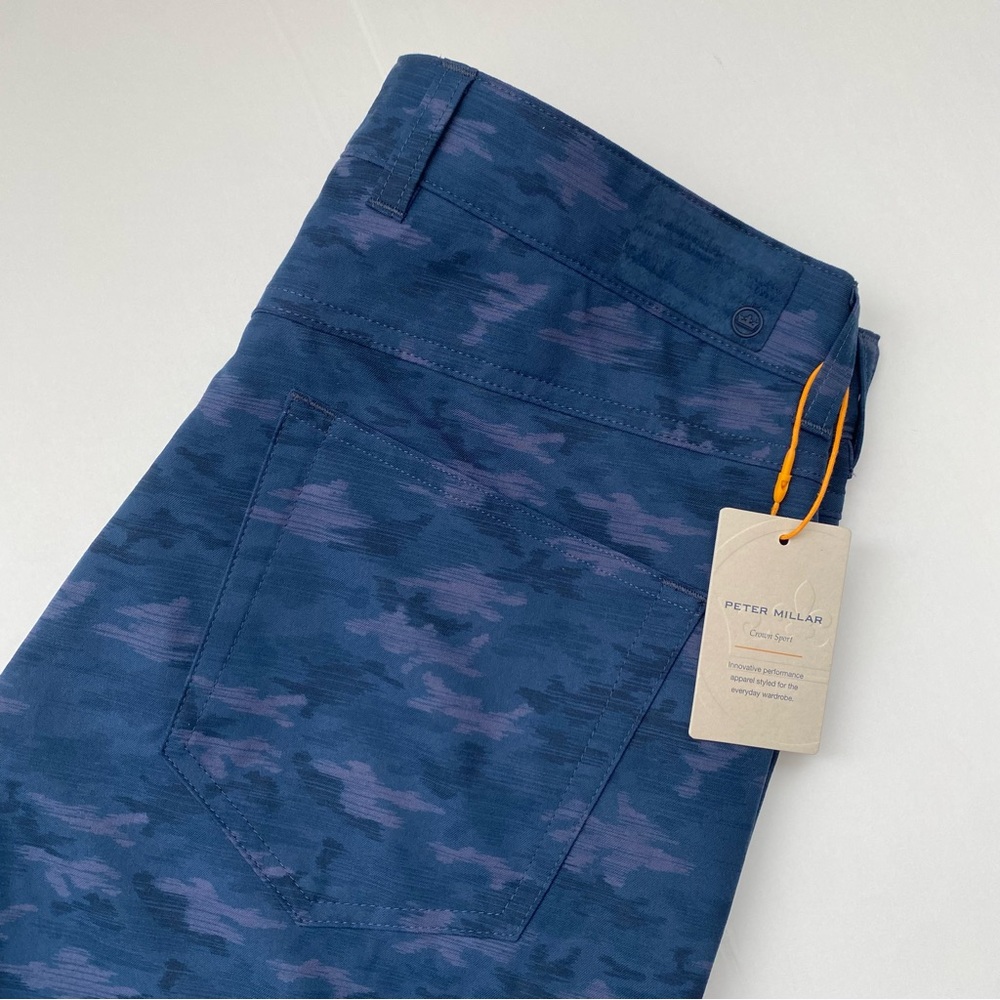 Peter Millar eb66 Camo Performance Five Pocket Pant 32x32 Navy